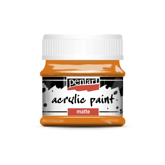 Pentart matt akrilfesték 50ml - narancs