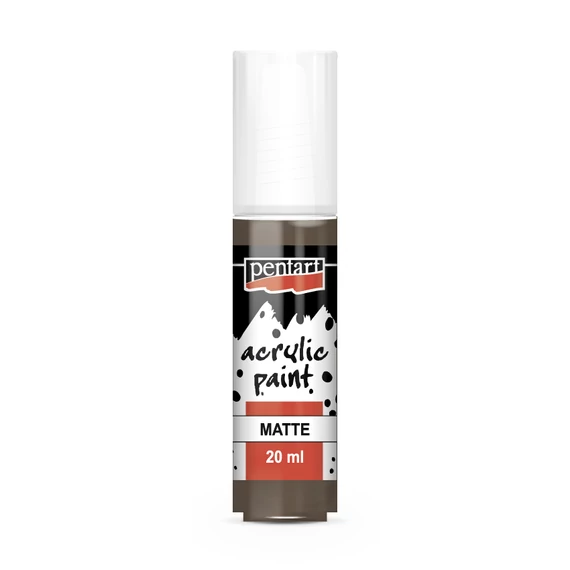 Pentart matt akrilfesték 20ml - földbarna