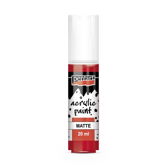 Pentart matt akrilfesték 20ml - rúzspiros