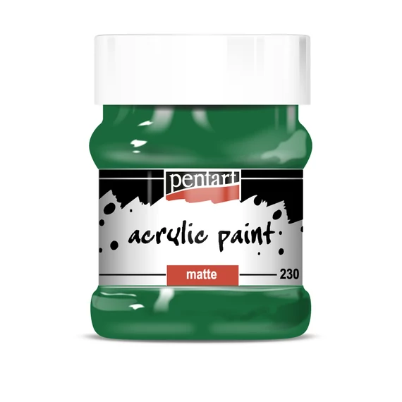 Pentart matt akrilfesték 230 ml - zöld