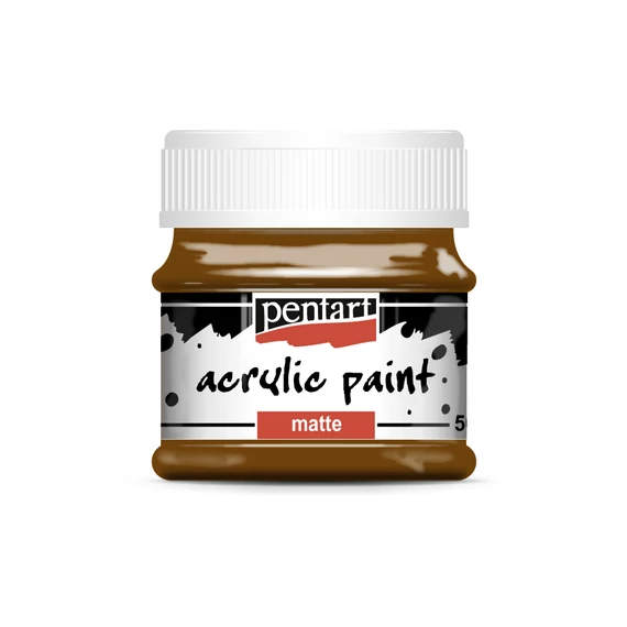 Pentart matt akrilfesték 50ml - gesztenye