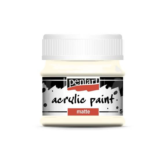 Pentart matt akrilfesték 50ml - elefántcsont