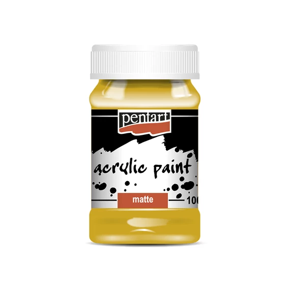Pentart matt akrilfesték 100ml - okker