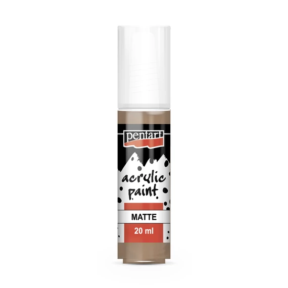 Pentart matt akrilfesték 20ml - sötéthomok