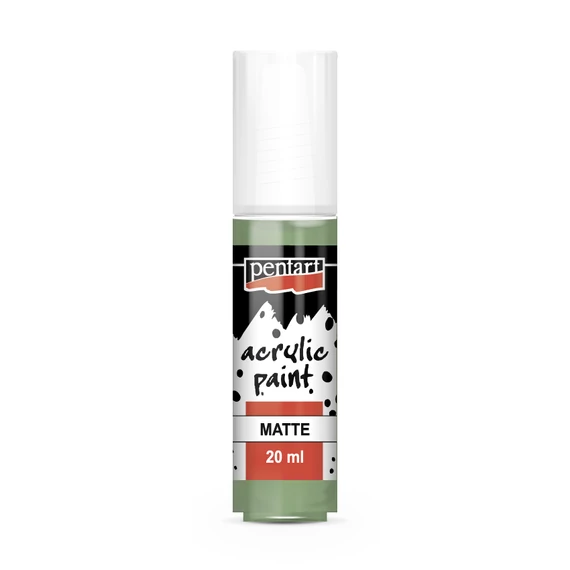 Pentart matt akrilfesték 20ml - vintage zöld
