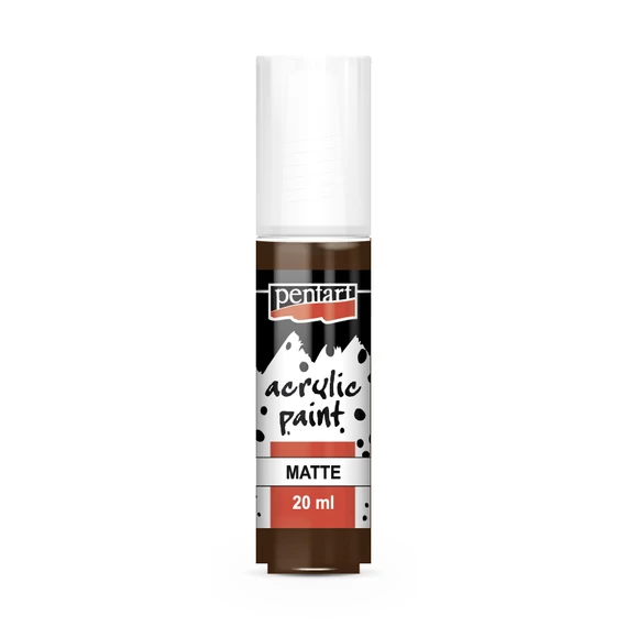 Pentart matt akrilfesték 20ml - vörösbarna
