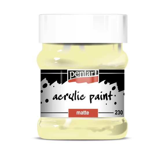 Pentart matt akrilfesték 230 ml - vaj
