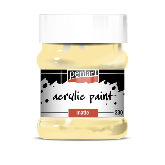 Pentart matt akrilfesték 230 ml - tejeskávé