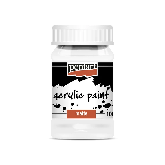Pentart matt akrilfesték 100ml - titánfehér