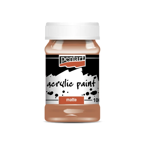Pentart matt akrilfesték 100ml - vörösbarna agyag