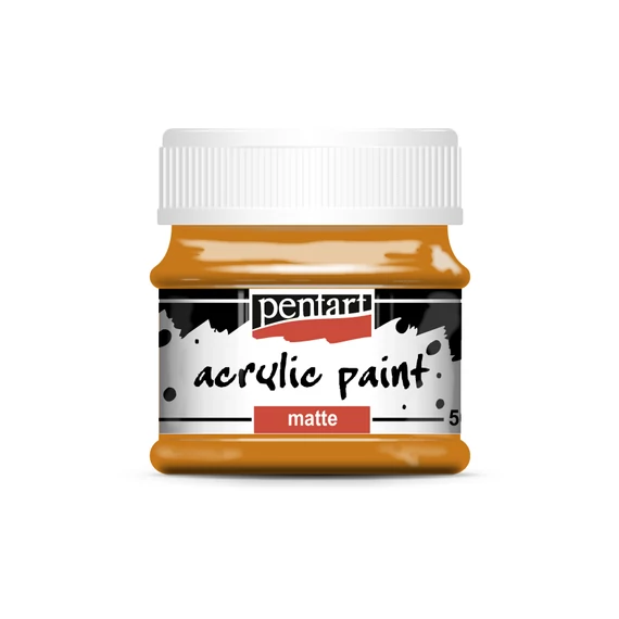 Pentart matt akrilfesték 50ml - sárgásvörös agyag