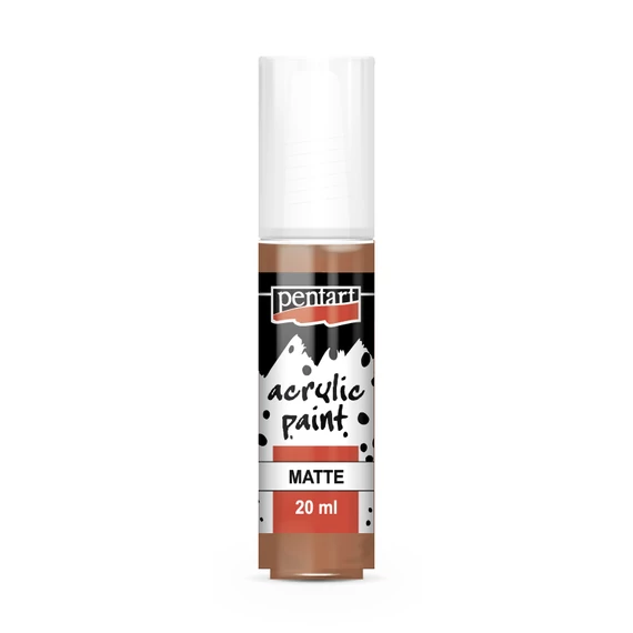 Pentart matt akrilfesték 20ml - vörösbarna agyag
