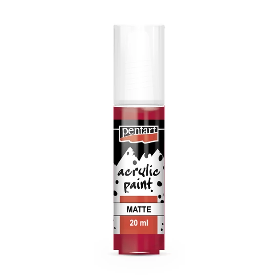 Pentart matt akrilfesték 20ml - kárminpiros