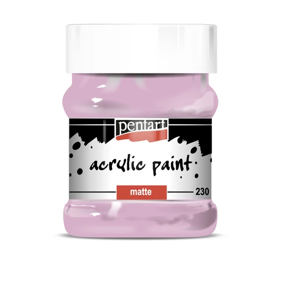 Pentart matt akrilfesték 230 ml - rózsaszín