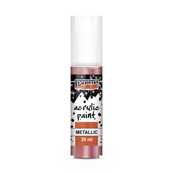 Pentart metál akrilfesték 20 ml - vörösréz