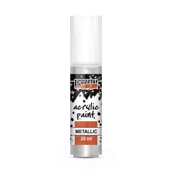 Pentart metál akrilfesték 20 ml - ezüst