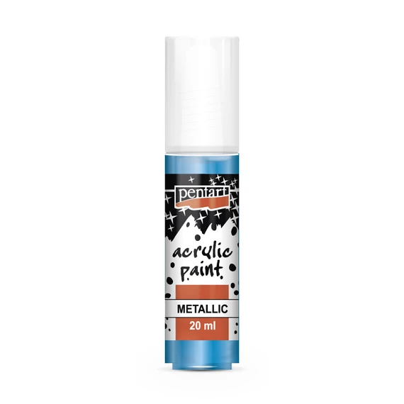 Pentart metál akrilfesték 20 ml - kék