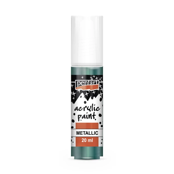 Pentart metál akrilfesték 20 ml - zöldeskék