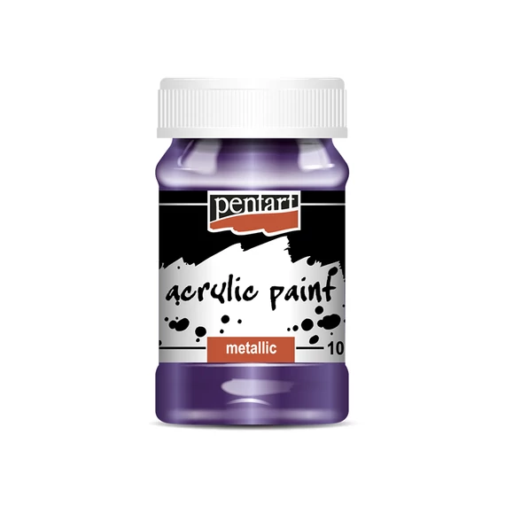 Pentart metál akrilfesték 100 ml - lila