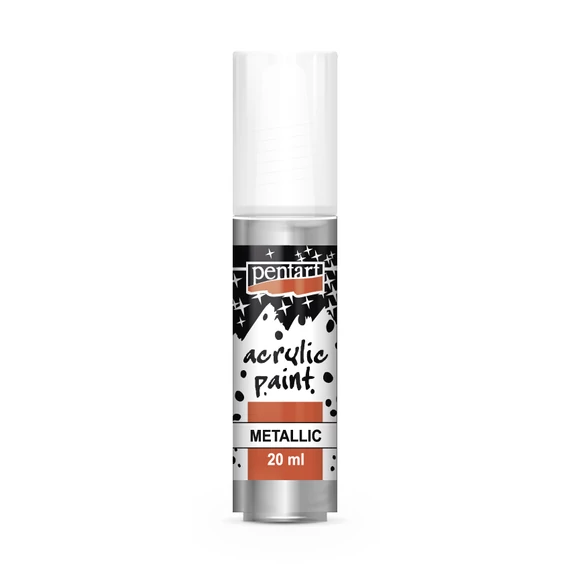 Pentart metál akrilfesték 20 ml - rokokóezüst
