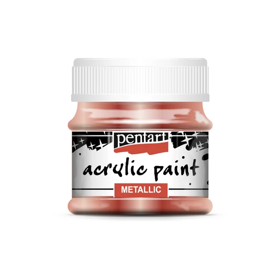 Pentart metál akrilfesték 50 ml - bronz