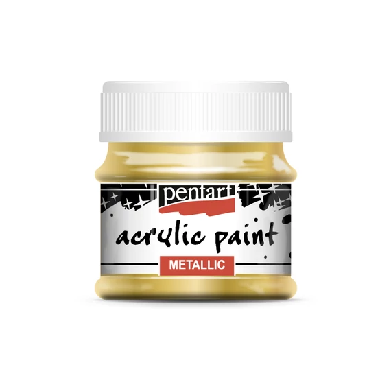 Pentart metál akrilfesték 50 ml - arany