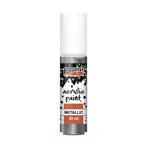 Pentart metál akrilfesték 20 ml - grafit