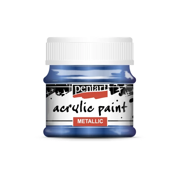 Pentart metál akrilfesték 50 ml - kobaltkék