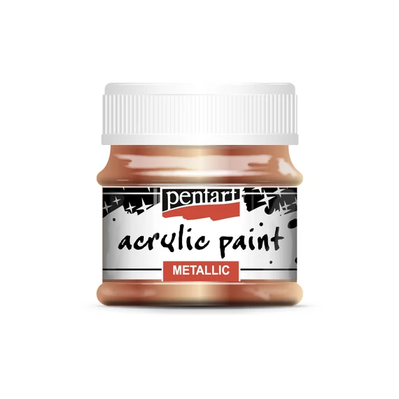 Pentart metál akrilfesték 50 ml - antikréz