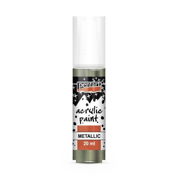Pentart metál akrilfesték 20 ml - csillogó zöld