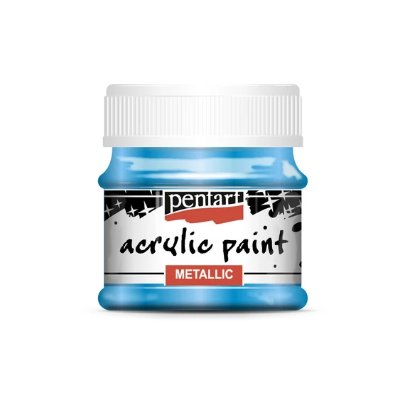 Pentart metál akrilfesték 50 ml - kék