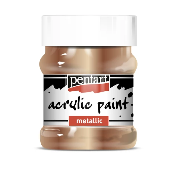 Pentart metál akrilfesték 230 ml - antikarany