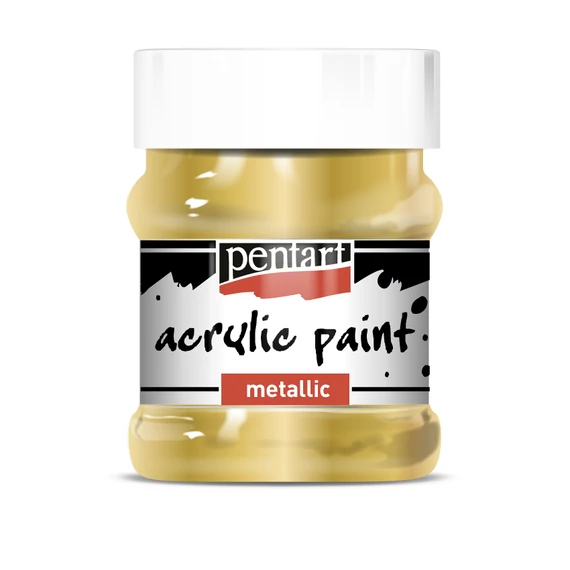 Pentart metál akrilfesték 230 ml - arany