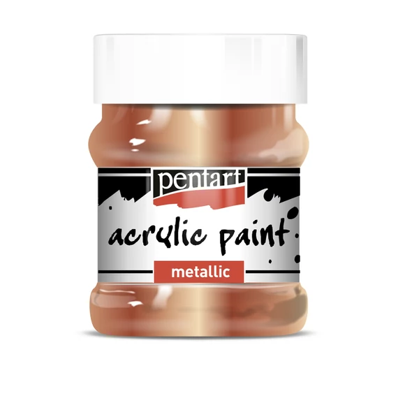 Pentart metál akrilfesték 230 ml - antikréz