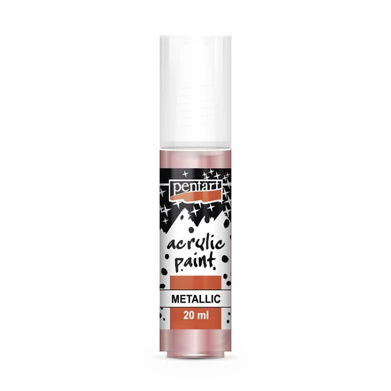 Pentart metál akrilfesték 20 ml - rózsaszín