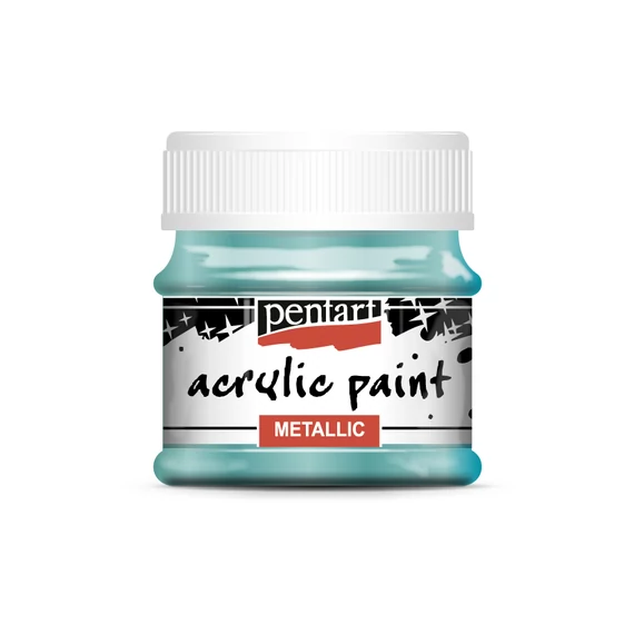 Pentart metál akrilfesték 50 ml - türkiz