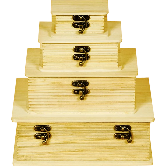 Doboz szett, 4 db-os, könyv formájú 23 x 17 x 8,5 cm