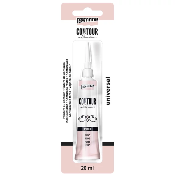 Pentart kontúrozó festék 20 ml - gyöngyház puncs