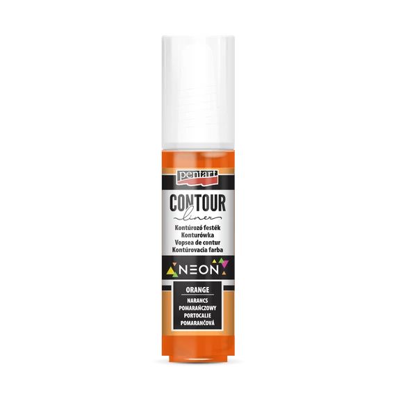 Pentart kontúrozó festék 20 ml - neon narancs