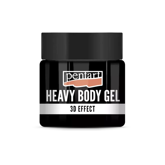 Pentart sűrű fényes gélpaszta 50 ml - fekete