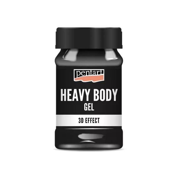 Pentart sűrű fényes gélpaszta 100 ml - fekete