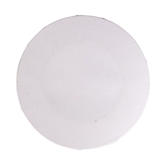 Feszített vászon (fehér) - 15x15 cm kör